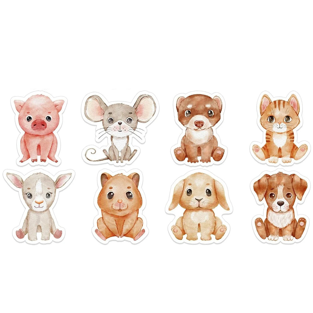 100-500pcs Animals Reward Stickers for Kids Children Kindergarten School Encouragement Students Games Toy Stationery Sticker (Online Order Only)