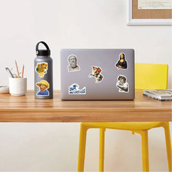 10/30/52/104pcs Art Paintings Aesthetic Stickers Motorcycle Travel Luggage Guitar Skateboard Classic Toy Cool Sticker for Kid (ONLINE ORDER ONLY)