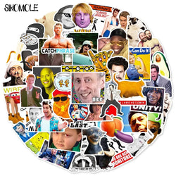 Classic Meme Stickers Pack - Fridge, Laptop, Motorcycle, Skateboard Decals, Kid Gift (Online Order Only)