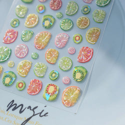 Colorful Fruit Lemon Grapefruit Kiwifruit Candy Popsicle Rabbit Cherry Apple Paw Jelly Adhesive Nail Art Sticker Manicure Decals (ONLINE ORDER ONLY)