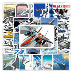 Airplane Fighter Aircraft Stickers Airliner DIY Kids Gift Toy Decal for Laptop Scrapbook Phone Bottles Luggage Bags Waterproof (ONLINE ORDER ONLY)