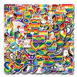 Cute Cartoon Rainbow LGBT Stickers Decals Waterproof for Laptop Skateboard Phone Suitcase Kids Toys (ONLINE ORDER ONLY)