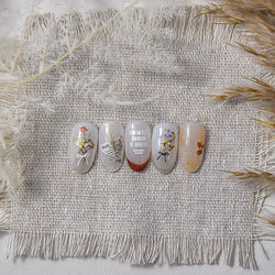 Pale Flower Bouquet Label Bowknot Stationery Sunflower Daisy Leaf 3D Self Adhesive Nail Art Stickers Rhinestone Manicure Decals (Online Order Only)
