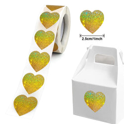 100-500pcs Love Labels Thank You Sticker Sealing Paper Stickers Stationery Supply Decorative Child Scrapbook for Kids (Online Order Only)