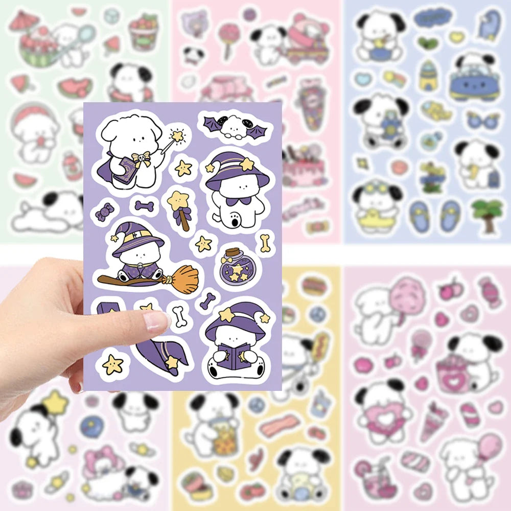 8/16/32pcs Cute Children DIY Puzzle Sticker 8 Animals Dogs Make A Face Funny Assemble Jigsaw Stickers Kids Educational Toys﻿ (ONLINE ORDER ONLY)