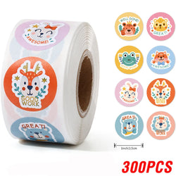 100-500Pcs Teacher Reward Sticker Fun Motivation Animal Sticker For School Teacher Student Stationery Stickers (ONLINE ORDER ONLY)