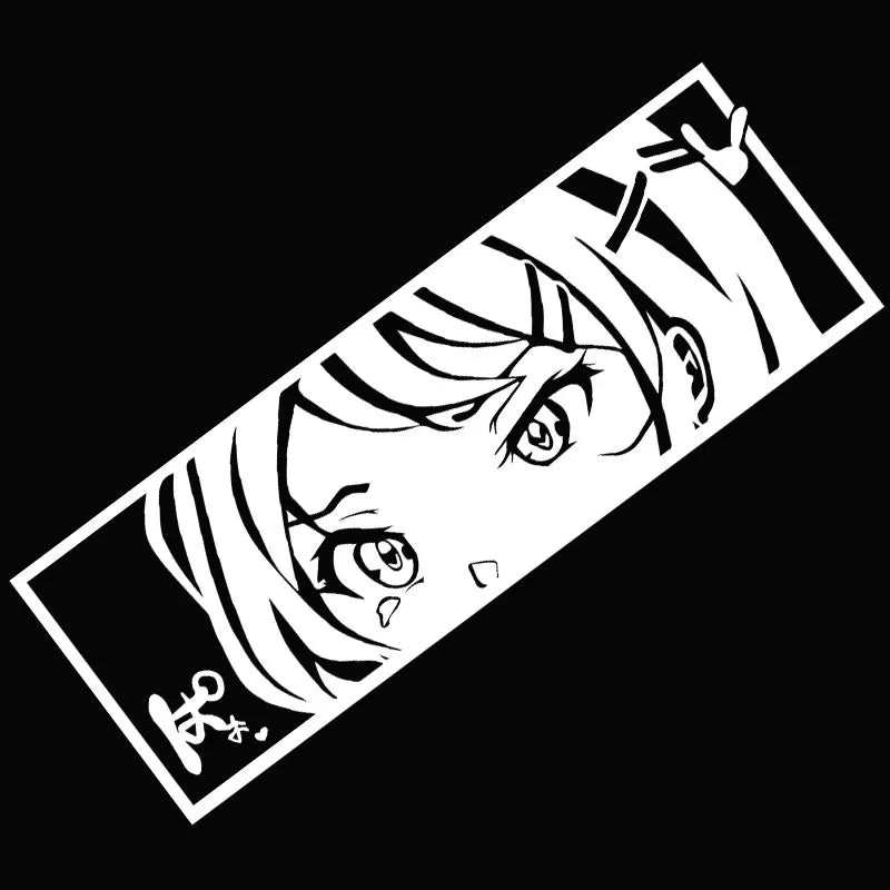 Anime Sticker For Car Stickers PVC Vinyl Decal Cute Girl Automobile Modification Window Bumper Decoration Interior Accessories (ONLINE ORDER ONLY)