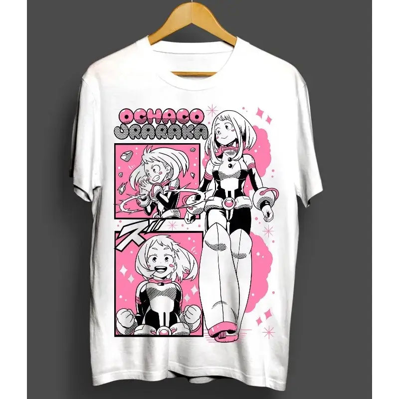 Ochaco Uraraka T-Shirt: Oversized Summer Cosplay Tee (ONLINE ORDER ONLY)