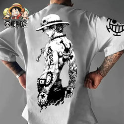 One Piece Luffy T-Shirt: Oversized Cotton Y2K Graphic Tee (ONLINE ORDER ONLY)