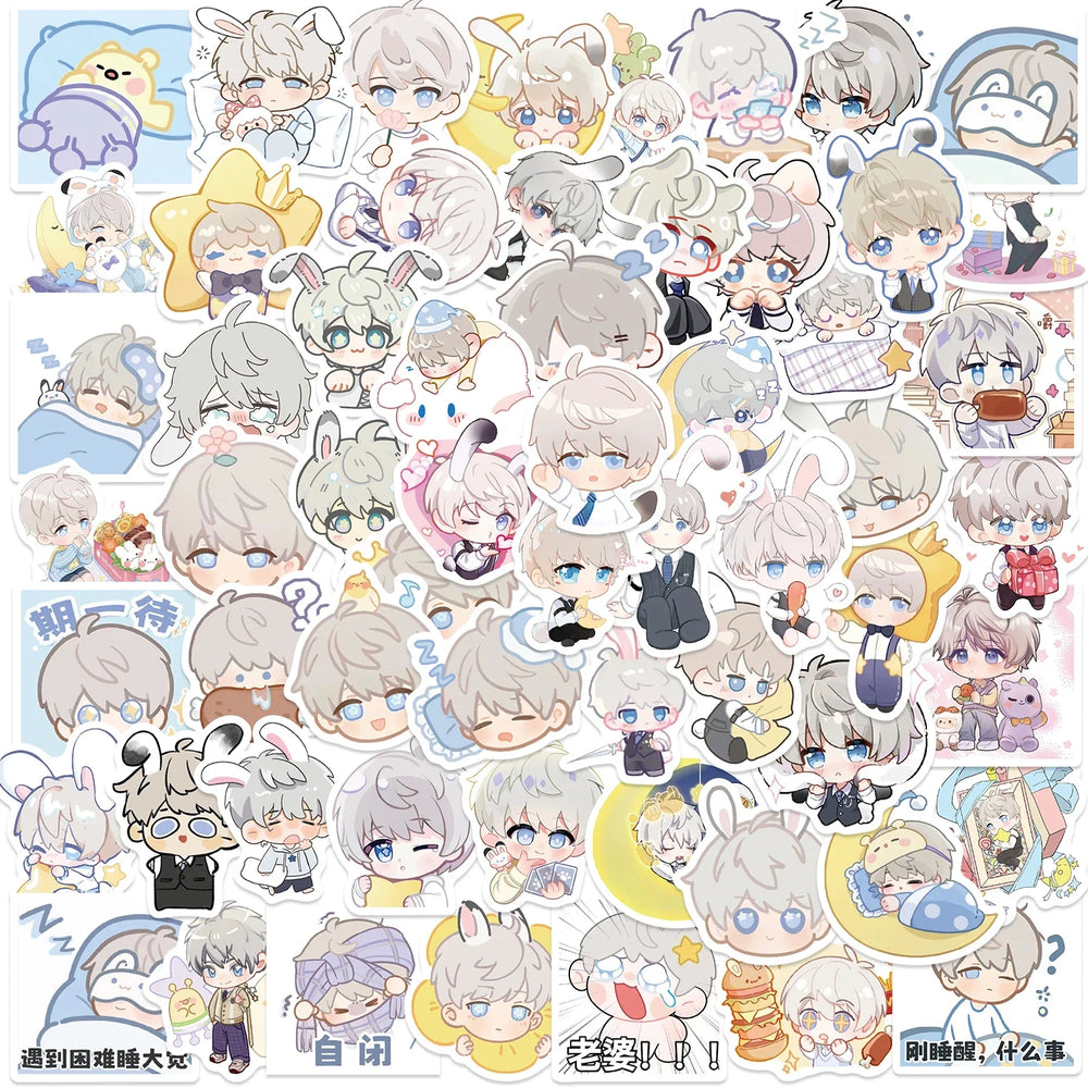 60Pcs Cute Person Stickers Waterproof For Kids Girls DIY Laptop Computer Luggage Guitar Phone Diary Cute Cartoon Sticker (ONLINE ORDER ONLY)