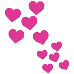 JDM Heart Car Stickers Window Bumper Exterior Accessories Car Modification Bodywork Styling Competition PVC Vinyl Decals (ONLINE ORDER ONLY)
