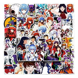 50PCS Neon Genesis Evangelion Stickers for Luggage, Water Bottles, Phones, Cars, Scooters, Laptops (Online Order Only)