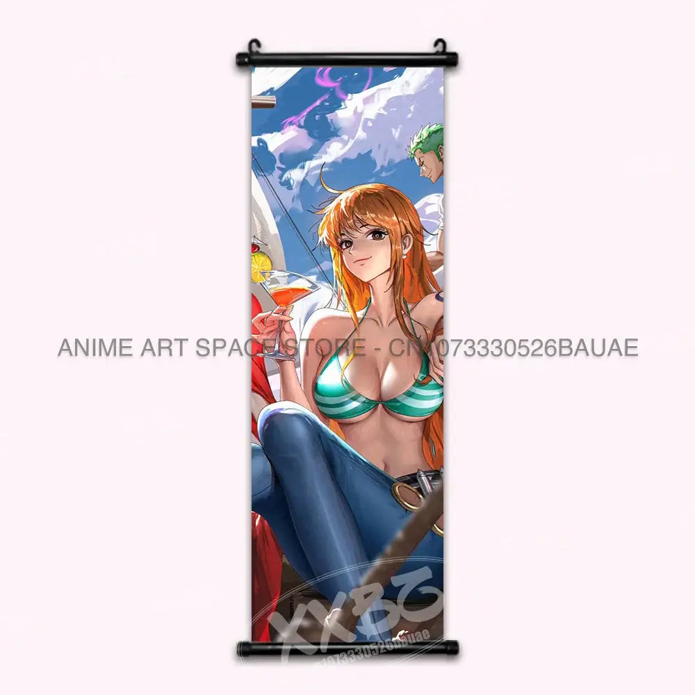 One Piece Hanging Painting Luffy Ace Sabo Shanks Wall Art (ONLINE ORDER ONLY)