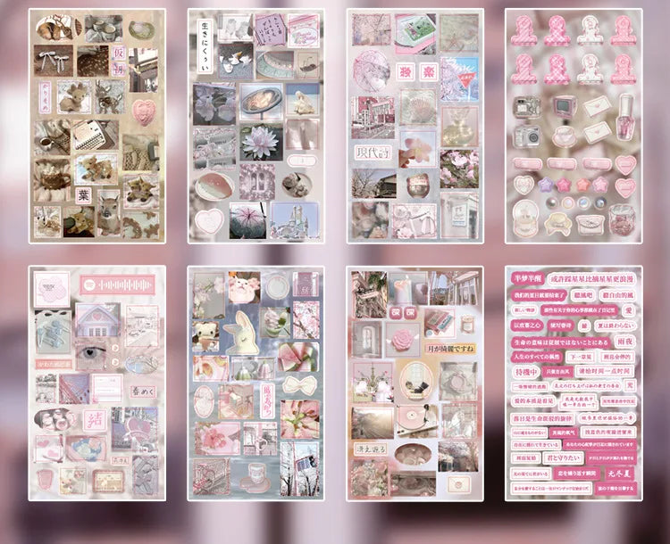 20piece/book Retro Y2k Series Sticker for Phone Camera Journal Postcard Material DIY Kawaii Decoration Sticker Gift (ONLINE ORDER ONLY)