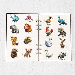 58pcs Origami Aanimal Stickers for Kids Boys Girl Baby Toys Shower Wall Decal For Notebook Water Bottle Luggage Laptop Phone (ONLINE ORDER ONLY)