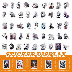 10/30/50/100PCS Helluva Boss Stickers Loona Cartoon Sticker Anime DIY Scrapbook Luggage Laptop Car Bike Skateboard Decals Toy (ONLINE ORDER ONLY)