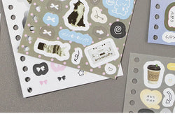 30sheets/piece Korean Ins Cute Collage Material Decorative Sticker Book Laptop Kpop Scrapbook Journal Kawaii Stickers Kids Gift (ONLINE ORDER ONLY)