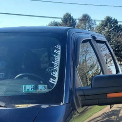 “It is what it is”Premium Quality Side Windshield Banner Decal Sticker  Enhance Your Car's Style and Visibility with the decals (ONLINE ORDER ONLY)