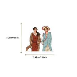 50pcs Pride And Prejudice Stickers TV Show Classic Movie Decals For Laptop Scrapbook Water Bottle Phone Bike Helmet Sticker (Online Order Only)