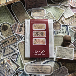 100Pcs Vintage Specimen Label Stickers for Scrapbooking and Journals (ONLINE ORDER ONLY)