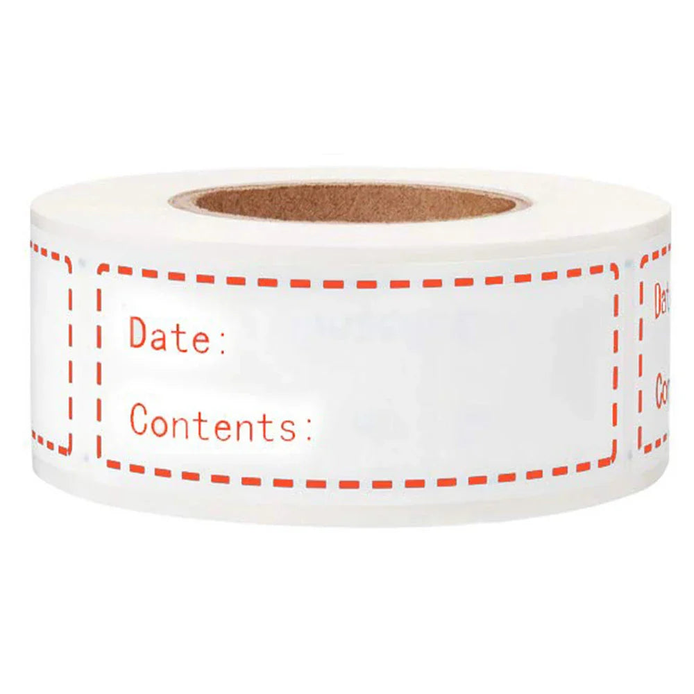 125pcs/roll Adhesive Sticker Food Storage Bags Stickers Labels For Freezer Refrigerator 1x2inch/2.5x5cm (ONLINE ORDER ONLY)
