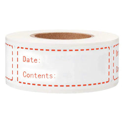 125pcs/roll Adhesive Sticker Food Storage Bags Stickers Labels For Freezer Refrigerator 1x2inch/2.5x5cm (ONLINE ORDER ONLY)