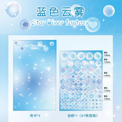 1pcs Cute Colorful Bubble Series Stickers Ins Basis Dot Laser Decoration Sticker Diary Scrapbooking DIY Album Kawaii Stationery (ONLINE ORDER ONLY)