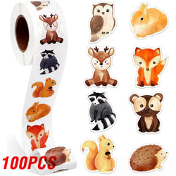 100-500pcs Cute Animals Stickers Reward Stickers For Kids For Students Motivational Gift Decoration Label Stationery Sticker (ONLINE ORDER ONLY)