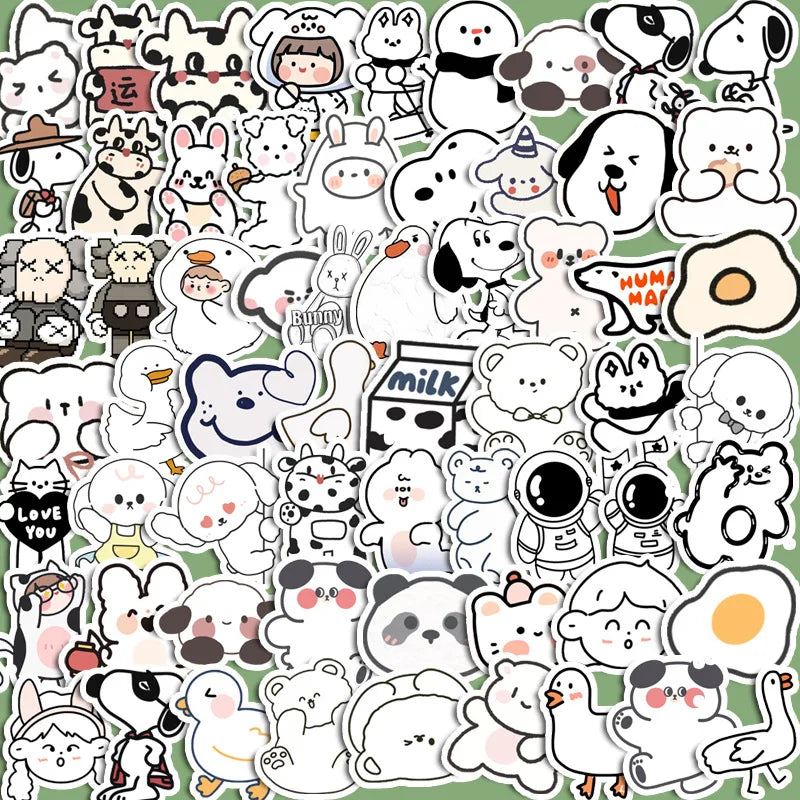 90pcs Cute Animal Graffiti Stickers for Kids DIY Stationery, Computer & Student Use (Online Order Only)