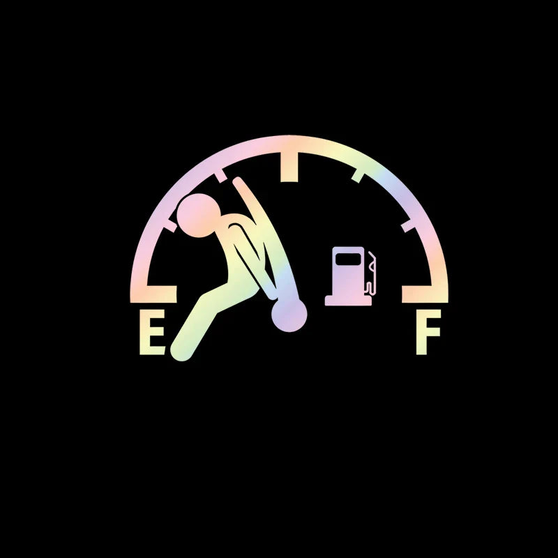 Funny Full Gas Gauge Sticker for Car Fuel Tank Cap Door Decoration Automotive Supplies Fashion Sticker Waterproof Vinyl Decals (ONLINE ORDER ONLY)