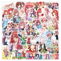 10/30/50PCS 5Toubun no Hanayome Cartoon Stickers The Quintessential Quintuplets Sticker DIY Laptop Guitar Car Bike Decals Toy (Online Order Only)