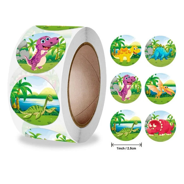 100-500PCS New Kids Stickers Korean Stationery Rolling Cartoon Animal Stickers Roll Small Packaging Stickers Photocard Decor (ONLINE ORDER ONLY)
