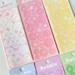 6pcs Cute Love Firework Bubble Stickers Diary Scrapbooking DIY Idol Album Decoration Sticker Aesthetic Kawaii Korean Stationery (ONLINE ORDER ONLY)