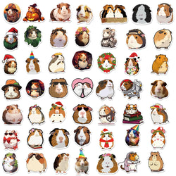 10/30/50PCS Cute Cavia Porcellus Stickers Cartoon Animal Decals Notebook Laptop Luggage Phone Suitcase Fridge DIY Decoration Toy (Online Order Only)