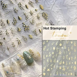 Hot Stamping Purple Line Love Heart Lace Bowknot Chain Branches Star Flower Leaf Butterfly Plant Flower Nail Art Stickers Decals (Online Order Only)