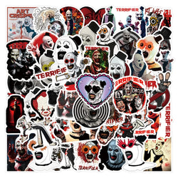 Terrifier 3 Horror Stickers PVC Waterproof Skateboard Notebook Graffiti Toy (Online Order Only)