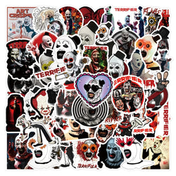 Terrifier 3 Horror Stickers PVC Waterproof Skateboard Notebook Graffiti Toy (Online Order Only)