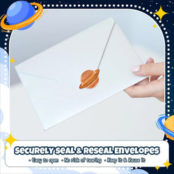 500Pcs /1 Rolls 2.5cm/1inch Cartoon Starry Sky Planet Circle Sticker Decoration Gift Box Sticker Label Stationery Sticker (ONLINE ORDER ONLY)