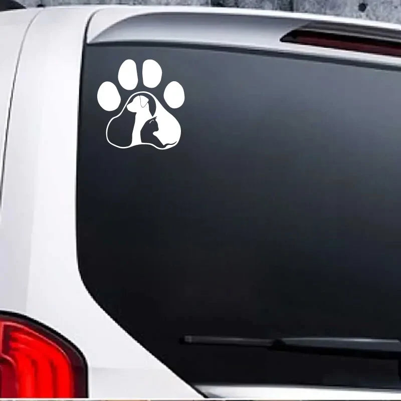 Dog and Cat，Show Your Love for Animals with These Adorable Car Stickers!For Cars, Trucks, Walls, Laptops, Windows, Motorcycles. (ONLINE ORDER ONLY)