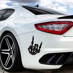 Skull finger Stickers，Elevate Your Car's Look with this Creative Fun Cool Car Sticker! (ONLINE ORDER ONLY)
