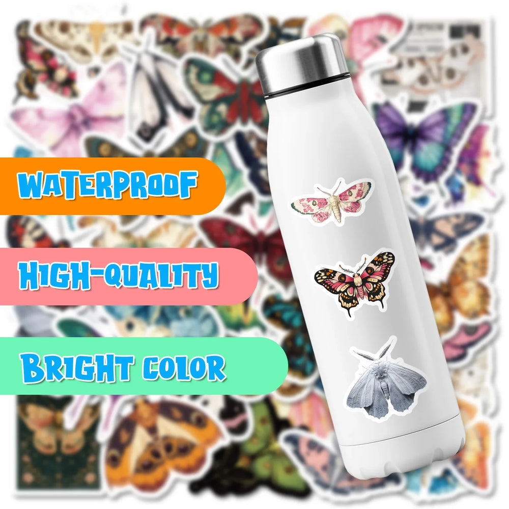 10/30/50PCS Butterfly Cartoon Stickers Animal Graffiti Decoration Luggage Laptop Phone Guitar Bike Car Skateboard Sticker  Toy (ONLINE ORDER ONLY)