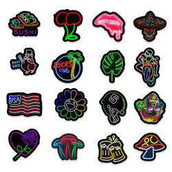 10/30/50PCS Popular Cool Neon Light Sticker Pack Skateboard Guitar Decoration DIY Laptop New Waterproof Graffiti Decal Wholesale (ONLINE ORDER ONLY)