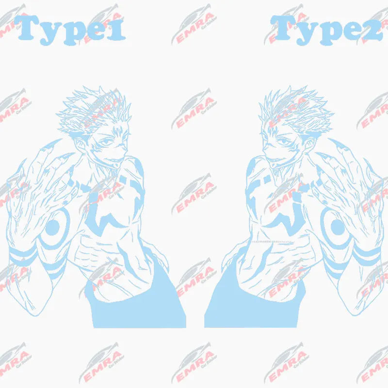 Anime Large Stickers For Car Sticker Handsome Boy Window Body Hood Decoration Die Cutting Waterproof Prevent PVC Vinyl Decals (ONLINE ORDER ONLY)