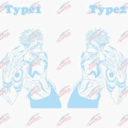 Anime Large Stickers For Car Sticker Handsome Boy Window Body Hood Decoration Die Cutting Waterproof Prevent PVC Vinyl Decals (ONLINE ORDER ONLY)