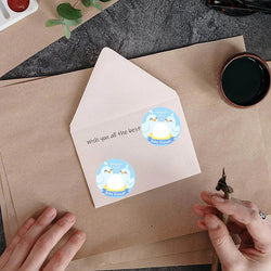 100-500pcs Cute Animal Encourage Sticker Kawaii Children Reward Stickers Creative School Supplies 2.5cm Circle Kids Toy Stickers (ONLINE ORDER ONLY)