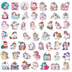 10/50Pcs Cute Cartoon Horse Stickers for Laptop Luggage Phone Car Scooter Funny Vinyl Decal for Kids Girl Children Gift (ONLINE ORDER ONLY)