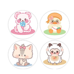 100-500pcs Cartoon Animal Children Sticker Label Cute Toy Game Adhesive Labels Sticker DIY Gift Sealing Label Decoration (ONLINE ORDER ONLY)