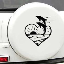CUTE Dolphin Stickers Make Your Car Look Fun and Lovable,for  Cars, Trucks, Walls, Laptops, Windows, Motorcycles, Bumpers (ONLINE ORDER ONLY)