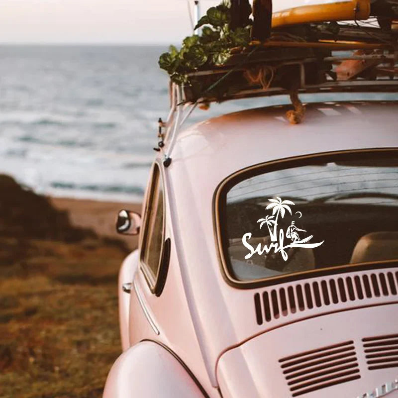 "SURF"Stickers, Add a Touch of Summer Magic to Your Car with Stylish Car Accessories in this summer. (ONLINE ORDER ONLY)