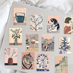 55PCS Abstract Art Waterproof Stickers Pvc Decals For Guitars Phone Computer Skateboards Vinyl Waterproof Stickers﻿ (ONLINE ORDER ONLY)